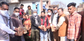 हनुमान मन्दिर के निर्माण का शुभारम्भ