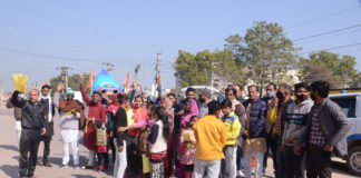 1 फरवरी को चक्काजाम व बाजार बंद, जागरूकता रैली निकाली