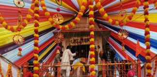 जिले में छप्पन भोग कलश यात्रा सुंदरकांड हनुमान चालीसा का आयोजन