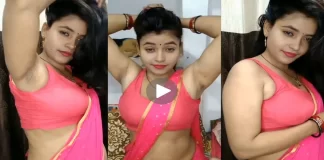 देसी भाभी की पिंक साड़ी पर फिदा हुआ सोशल मीडिया, Video के आखिर में पार कर दी हदें..