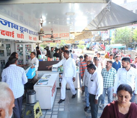 नगरपरिषद की अतिक्रमण हटाओ कार्रवाई, बाजार क्षेत्र में चला अभियान