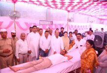 निरंकारी सत्संग भवन में विशाल रक्तदान शिविर, 192 यूनिट रक्त संग्रहित