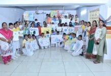 पृथ्वी दिवस पर भव्य पोस्टर प्रतियोगिता का आयोजन