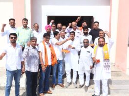 पूर्वाेत्तर व पांडुचेरी में भाजपा की जीत पर हनुमानगढ़ में जश्न