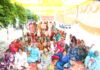 अवैध नशे के कारोबार के विरोध में जनवादी महिला समिति का धरना