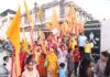 श्री शनि महाजन्मोत्सव पर निकली विराट ध्वज यात्रा