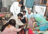 मातृत्व वंदन एवं मातृत्व पूजन कार्यक्रम में बुजुर्ग माताओं का सम्मान