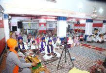 गुरुद्वारा शहीद बाबा दीप सिंह जी में गुरमत समागम आयोजित