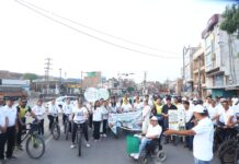 विश्व पर्यावरण दिवस पर सड़कों पर उतरे चिकित्सक व समाजसेवी
