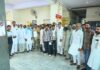 गुणवत्ताहीन नहर निर्माण पर किसानों का विरोध, कार्य रुकवाने की मांग