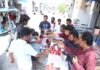 भीषण गर्मी में श्रद्धालुओं व राहगीरों के लिए मीठे पानी की छबील आयोजित