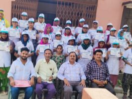 साबुन व सर्फ मेकिंग प्रशिक्षण का हुआ समापन
