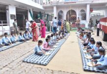 कन्या पूजन के साथ गुप्त नवरात्रि महोत्सव में उमड़ी श्रद्धा