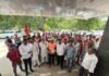 लोकतांत्रिक अधिकारों की रक्षा और शिक्षा सुधार की मांग को लेकर सीटू का प्रदर्शन