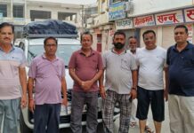बर्फानी सेवा समिति का तीसरा जत्था अमरनाथ यात्रा के लिए बालटाल रवाना