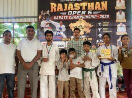 राजस्थान ओपन कराटे प्रतियोगिता में हनुमानगढ़ के खिलाड़ियों का दमदार प्रदर्शन