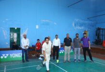 11वीं जिला स्तरीय बैडमिंटन प्रतियोगिता का शुभारंभ, खिलाड़ियों में दिखा उत्साह