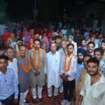 वार्ड 9-10 में नुक्कड़ सभा, मदन बाघला व नवीन बाकोलिया के समर्थन में जुटे लोग