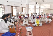 शहीदी जोड़ मेले को लेकर पांच अखंड पाठों का भोग, छः नए अखंड पाठों का प्रकाश