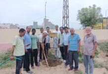 हरियालो महाअभियान के तहत मानव उत्थान सेवा समिति ने लगाए 35 पौधे