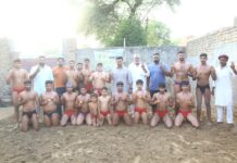 जिला स्तरीय कुश्ती प्रतियोगिता में मक्कासर के पहलवानों ने दिखाया दमखम