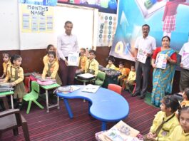 नन्हे-मुन्ने विद्यार्थियों ने सुंदर व कलात्मक ढंग से सजाई नोटबुक्स, कक्षा-wise घोषित किए विजेता