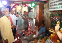 गणेश महोत्सव के नौवें दिन श्रद्धा-भक्ति में डूबा बालाजी मंदिर परिसर