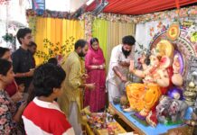 टाउन स्वर्णकार समाज व मराठा मंडल ने धूमधाम से मनाया 36वां गणेश महोत्सव