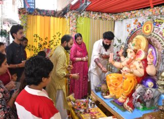 टाउन स्वर्णकार समाज व मराठा मंडल ने धूमधाम से मनाया 36वां गणेश महोत्सव