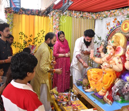 टाउन स्वर्णकार समाज व मराठा मंडल ने धूमधाम से मनाया 36वां गणेश महोत्सव