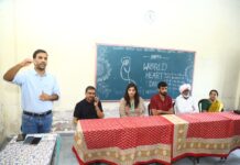 विश्व हृदय दिवस पर विद्यार्थियों को बताया हृदय को स्वस्थ रखने का महत्व