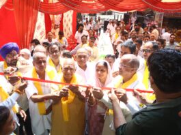 विधायक गणेशराज बंसल टीम की प्रत्याशी संतोष बंसल के चुनाव कार्यालय का उद्घाटन*