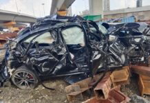 BMW फ्लाईओवर से 75 फीट नीचे गिरी, 3 मौतें, CCTV आया सामने