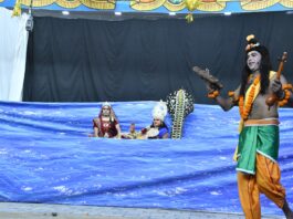 नगर परिषद रंगमंच पर गूंजे जय श्रीराम के जयकारे, ‘नारद मोह’ व कैलाश विजय प्रसंग का हुआ मंचन