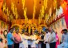 जंक्शन में मां दुर्गा की भव्य प्रतिमा का अनावरण, जयकारों से गूंजा हाउसिंग बोर्ड मैदान