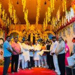 जंक्शन में मां दुर्गा की भव्य प्रतिमा का अनावरण, जयकारों से गूंजा हाउसिंग बोर्ड मैदान