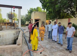 सभापति मंजू रणवां ने जंक्शन व टाउन के एसटीपी प्लांटों का किया औचक निरीक्षण